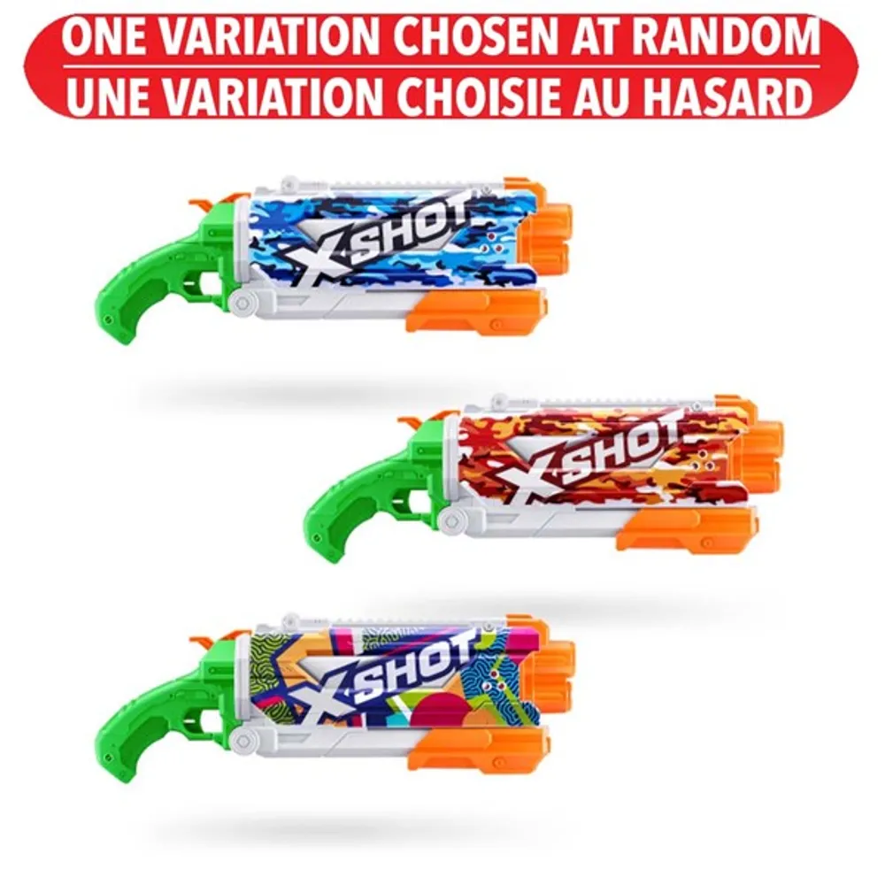 Zuru X-Shot Skins: Pump Action Water Blaster – One Variation Chosen at Random