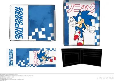Sonic The Hedgehog Bifold Wallet - Blue 