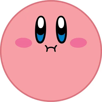 Kirby Face Round Blanket 