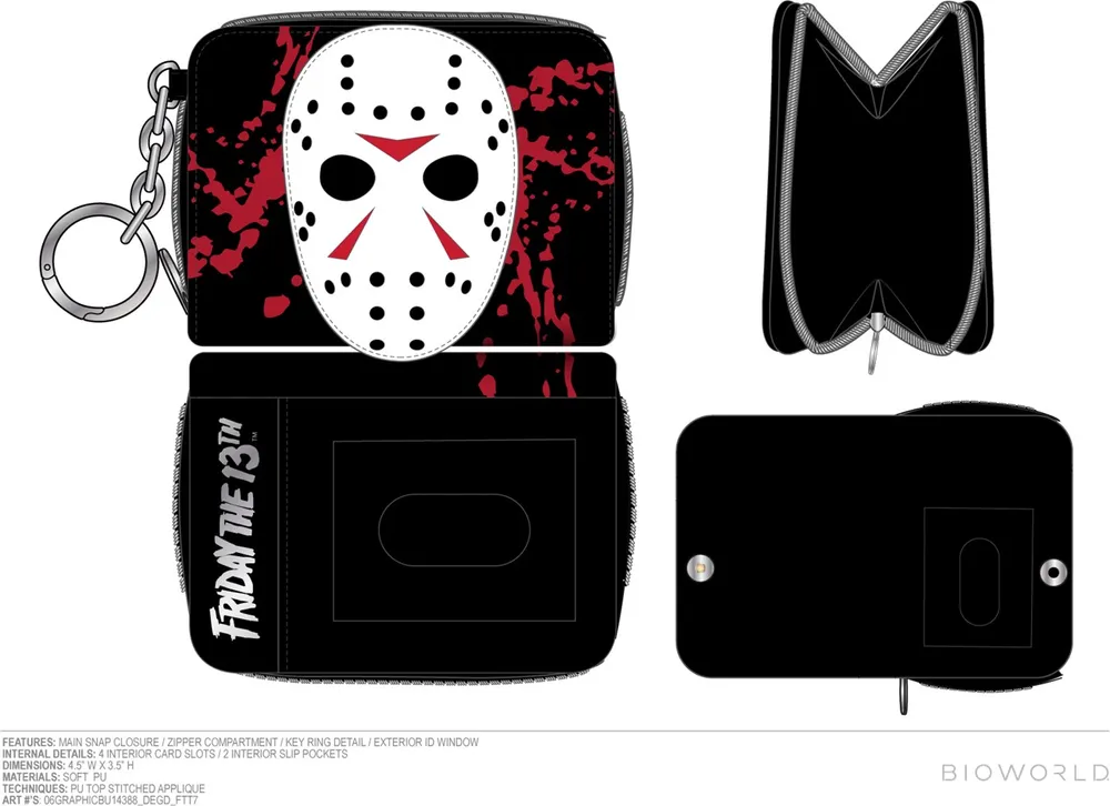 Friday the 13th: Jason Mask Bifold Wallet 