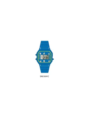 Sonic LCD Blue Silicon Watch 