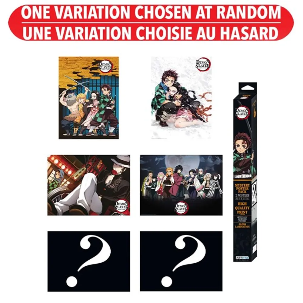 Demon Slayer Mystery Poster – One Variation Chosen at Random