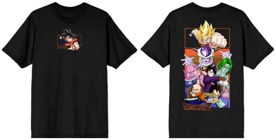 Dragon Ball Z Characters Black T-shirt