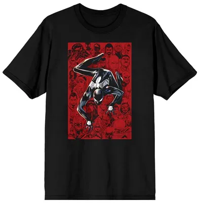 Symbiote Spiderman Black Tee