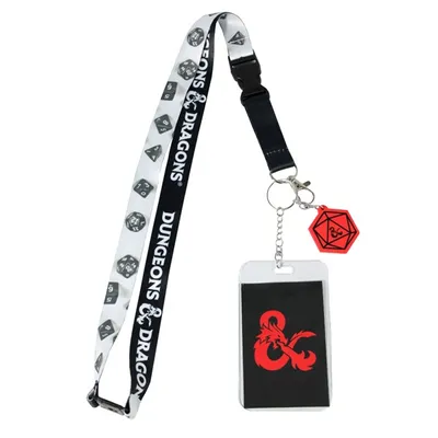 Dungeons & Dragons Lanyard with Dice Charm 
