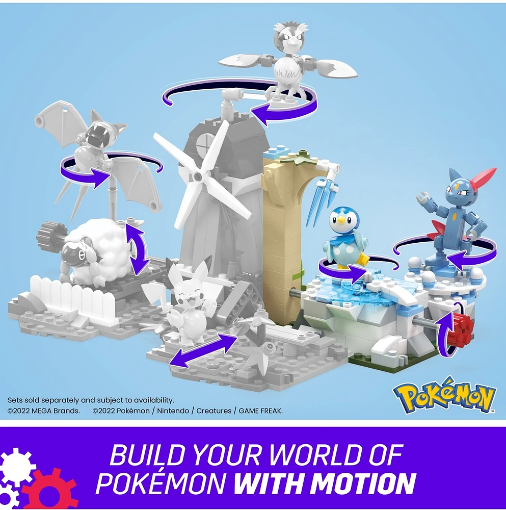 Mega Construx Pokémon Piplup and Sneasel's Snow Day 