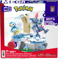Mega Construx Pokémon Piplup and Sneasel's Snow Day 