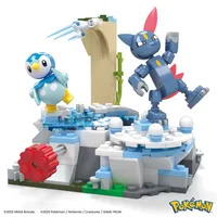 Mega Construx Pokémon Piplup and Sneasel's Snow Day 