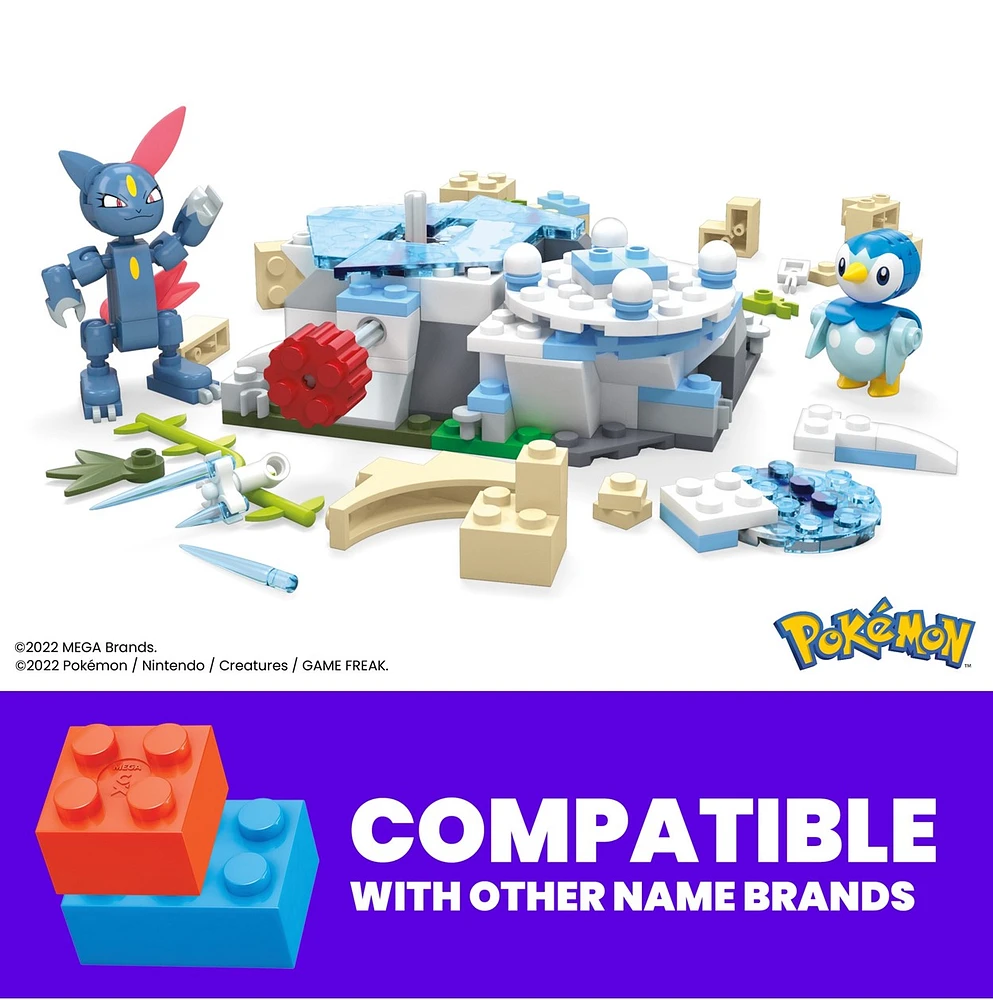 Mega Construx Pokémon Piplup and Sneasel's Snow Day 