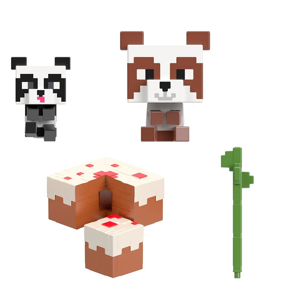 Minecraft Mob Head Minis Panda Playhouse Playset 