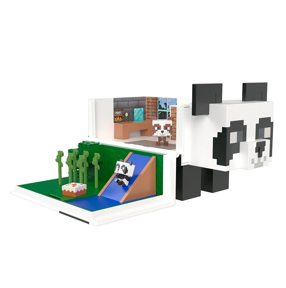 Minecraft Mob Head Minis Panda Playhouse Playset 