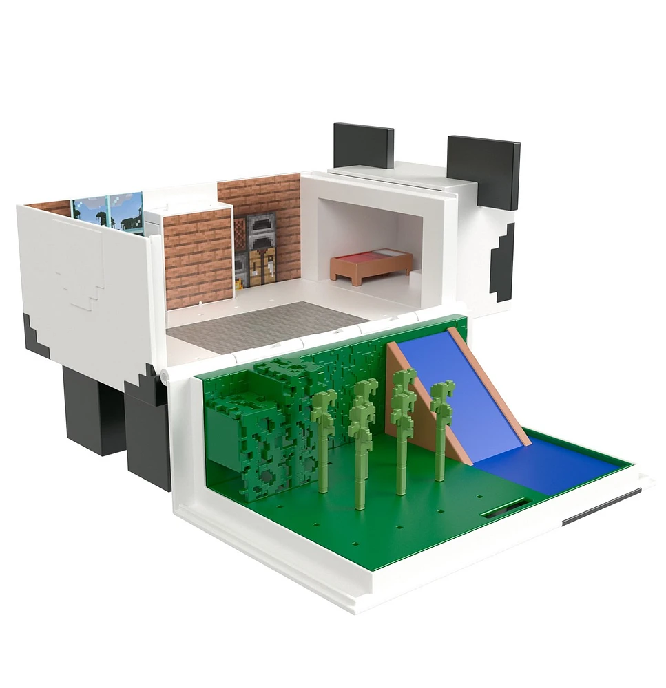 Minecraft Mob Head Minis Panda Playhouse Playset 