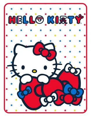 Hello Kitty with Bows Blanket 