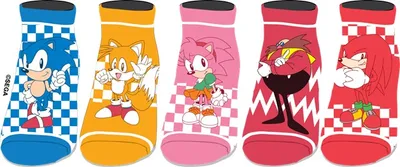 Sonic the Hedgehog: Sonic Characters Womens Ankle Socks - 5 pack 