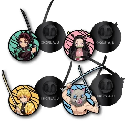 Demon Slayer Character Lapel Pins - 4 pack 