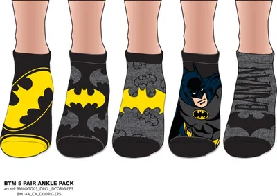 Batman Logo Ankle Socks - 5 pack 