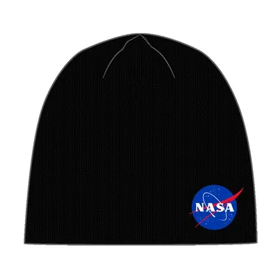 Nasa Mens Black Beanie 