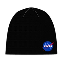 Bonnet noir Nasa pour hommes 