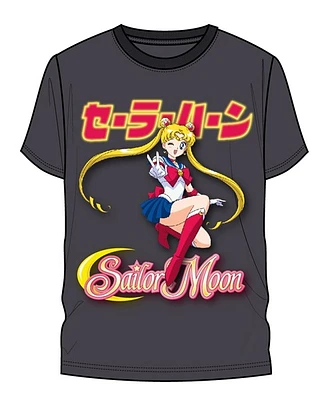 Sailor Moon Kanji Grey T Shirt