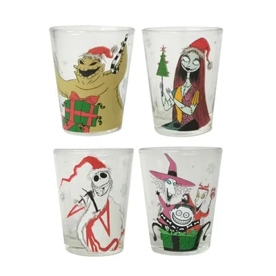 The Nightmare Before Christmas: Holiday Shot Glasses 4 pack 