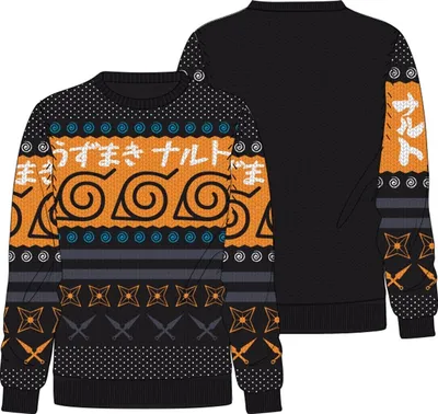 Naruto Orange/Black Holiday Sweater