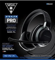 Casque gaming antibruit multiplateforme sans fil Turtle Beach® Stealth™ Pro pour PlayStation® (noir) 
