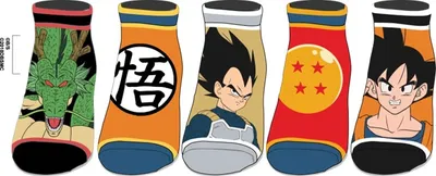 Dragon Ball Z Character Socks - 5 pack 