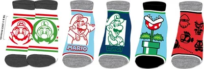 Super Mario Women Ankle Socks - 5 pack 