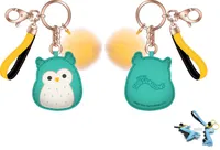 Squishmallow Owl with Pom Pom Keychain 