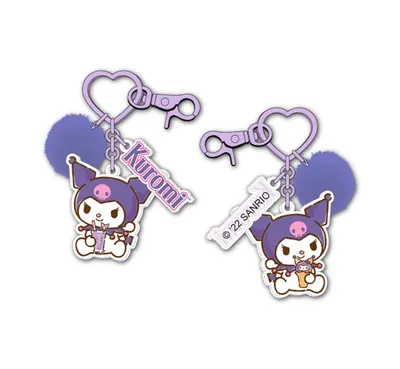 Hello Kitty: Kuromi Purple Pom Keychain 