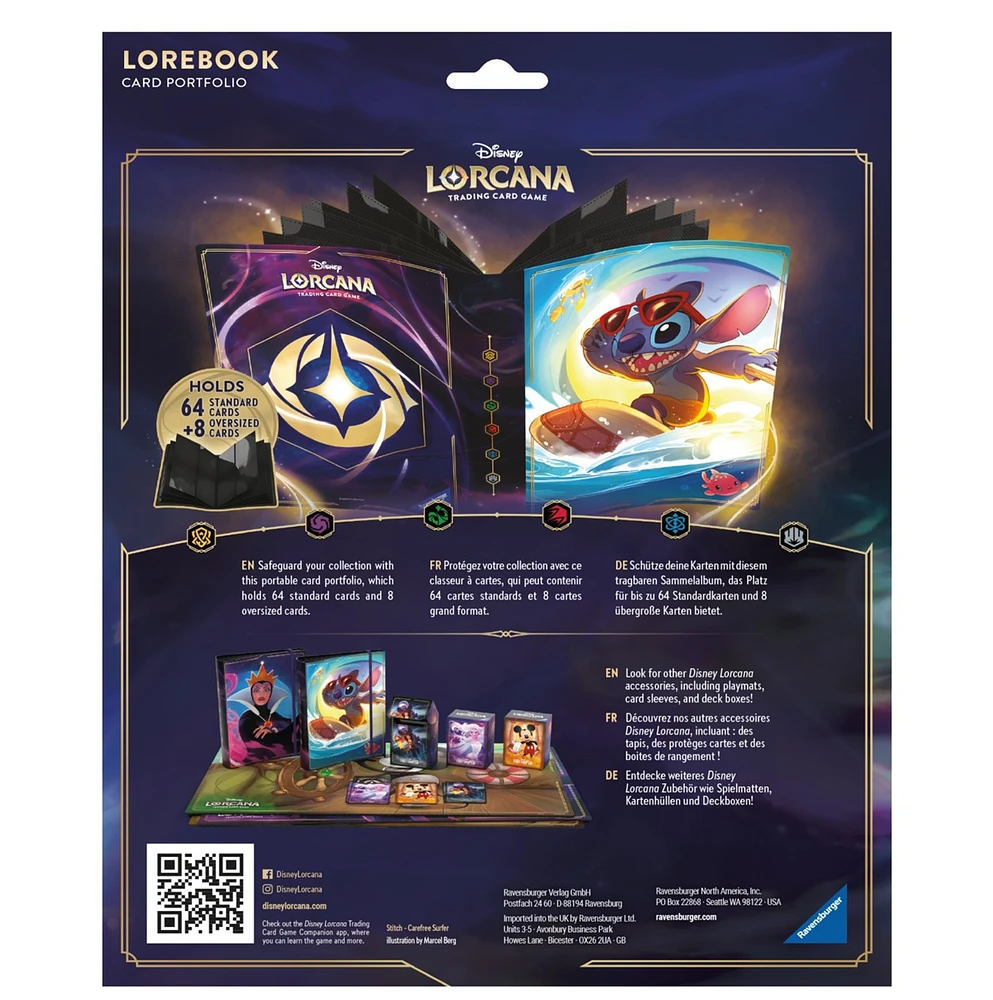 Lorcana Trading Card Game: Lorebook Card Portfolio 10 pages - Stitch 