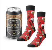 Mens Stout Beer Socks in Can 