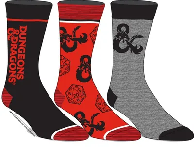 Dungeon & Dragons Socks 3 Pack 