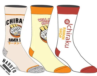Naruto - Ramen Socks, 3 pack 