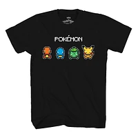 Pokémon 8-bit T-Shirt noir