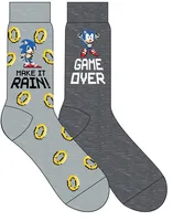 Sonic Mens Crew socks 2 Pack
