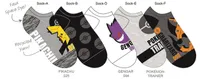 Boys Pokemon Ankle Socks 5 Pack 