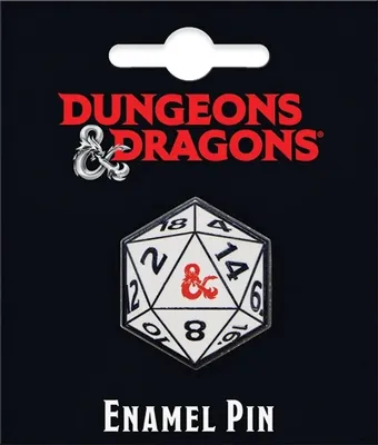 Dungeons & Dragons 20-Sided Die Pin 