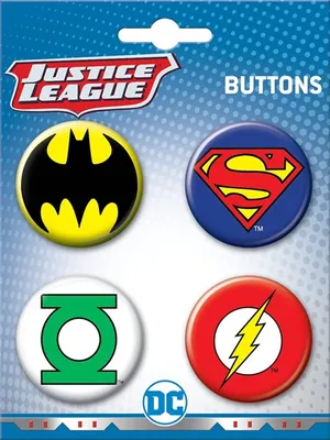 DC Comics 4pc Button Set 