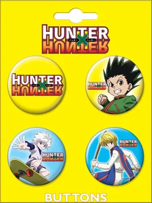 Hunter X Hunter 4 pc Button 
