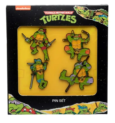 Teenage Mutant Ninja Turtles 4pc Enamel Pin Set 