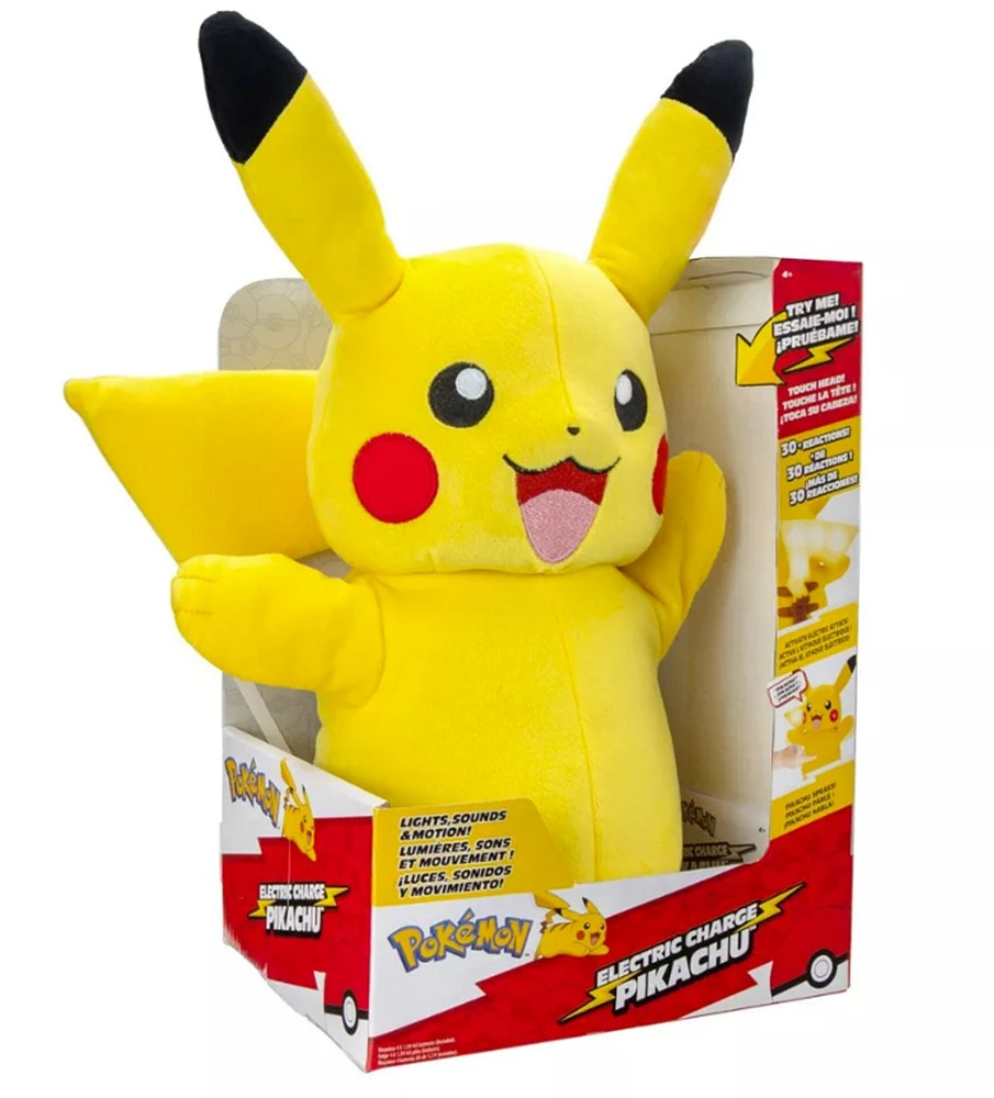 Peluche Pokémon Pikachu Électrique 11" 