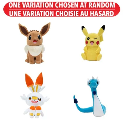 Pokémon 12” Plush Assorted – One Variation Chosen at Random