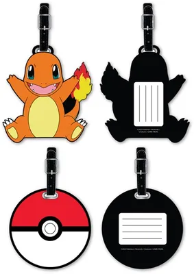 Pokémon: Charmander & Pokeball Luggage Tags, 2pc 