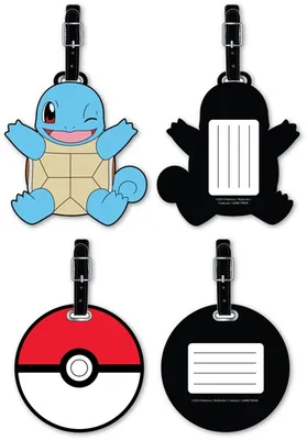 Pokémon: Squirtle and Pokeball Luggage Tags, 2pc 