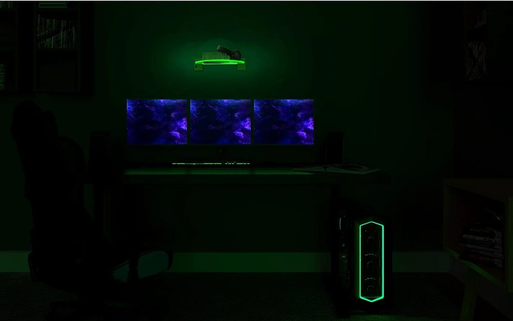 Bioglow LED Floating Shelf (Semi Circle) - GameStop Exclusive! 