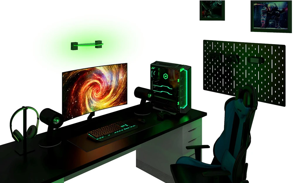 Bioglow LED Floating Shelf (Semi Circle) - GameStop Exclusive! 