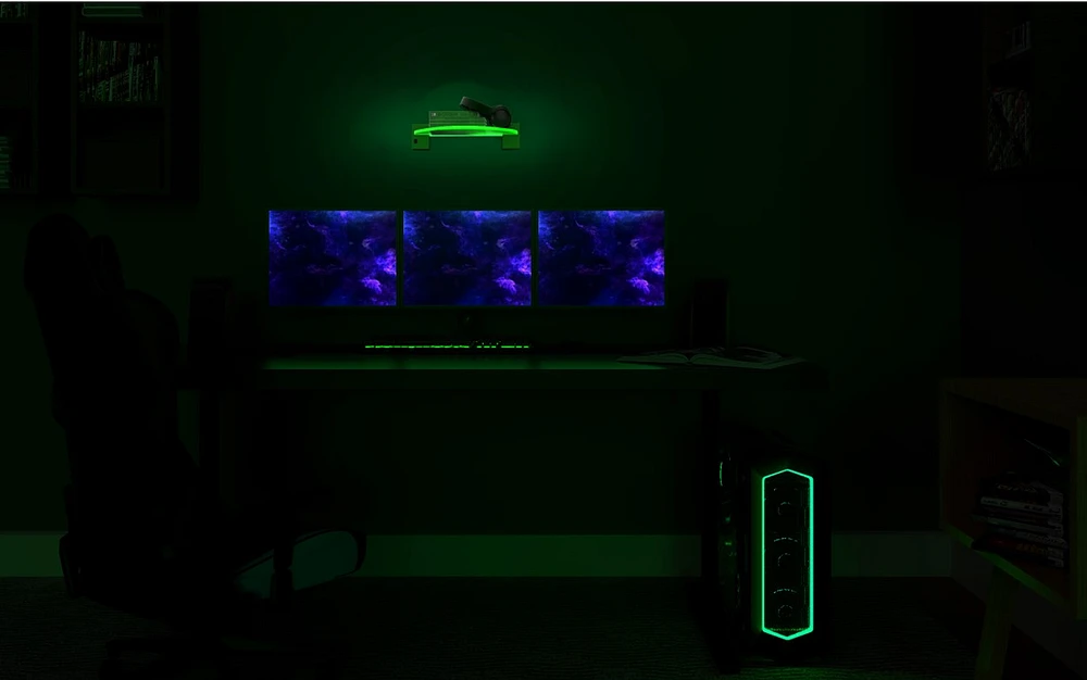 Bioglow LED Floating Shelf (Semi Circle) - GameStop Exclusive! 