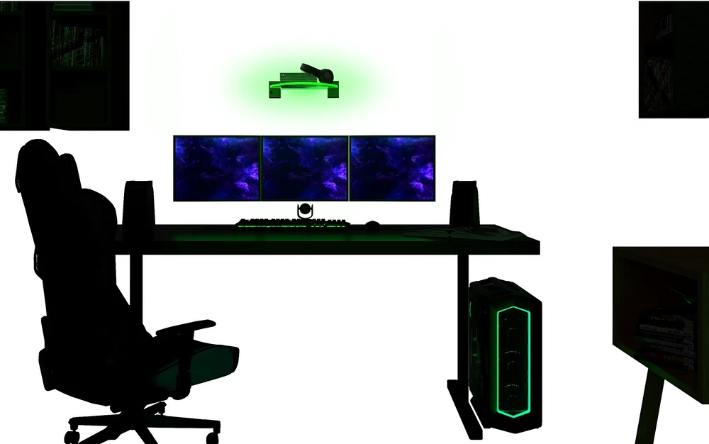 Bioglow LED Floating Shelf (Semi Circle) - GameStop Exclusive! 