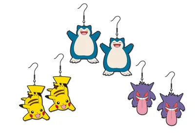 Pokémon Dangle Earings - 3 pack 
